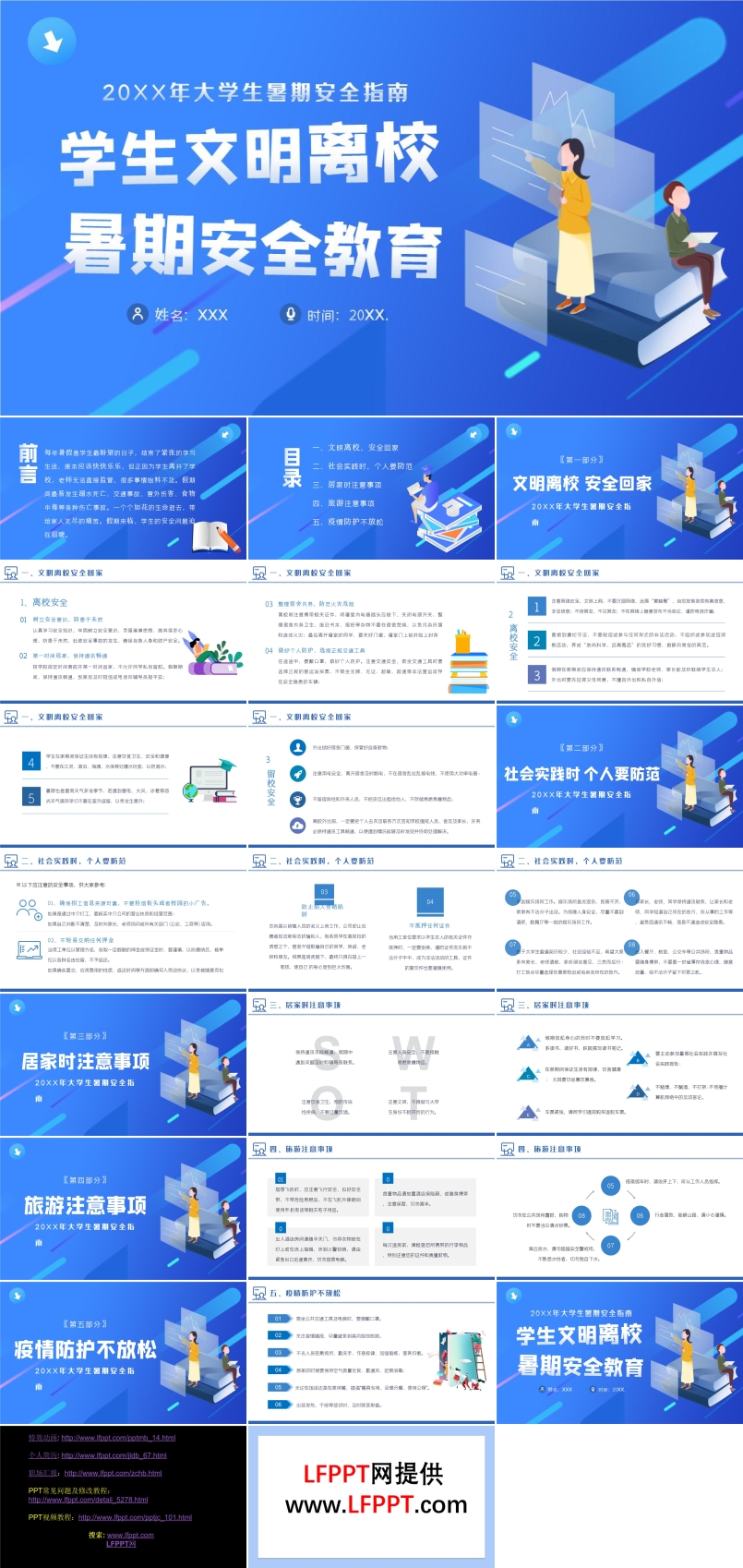 大學(xué)生暑期安全指南PPT課件