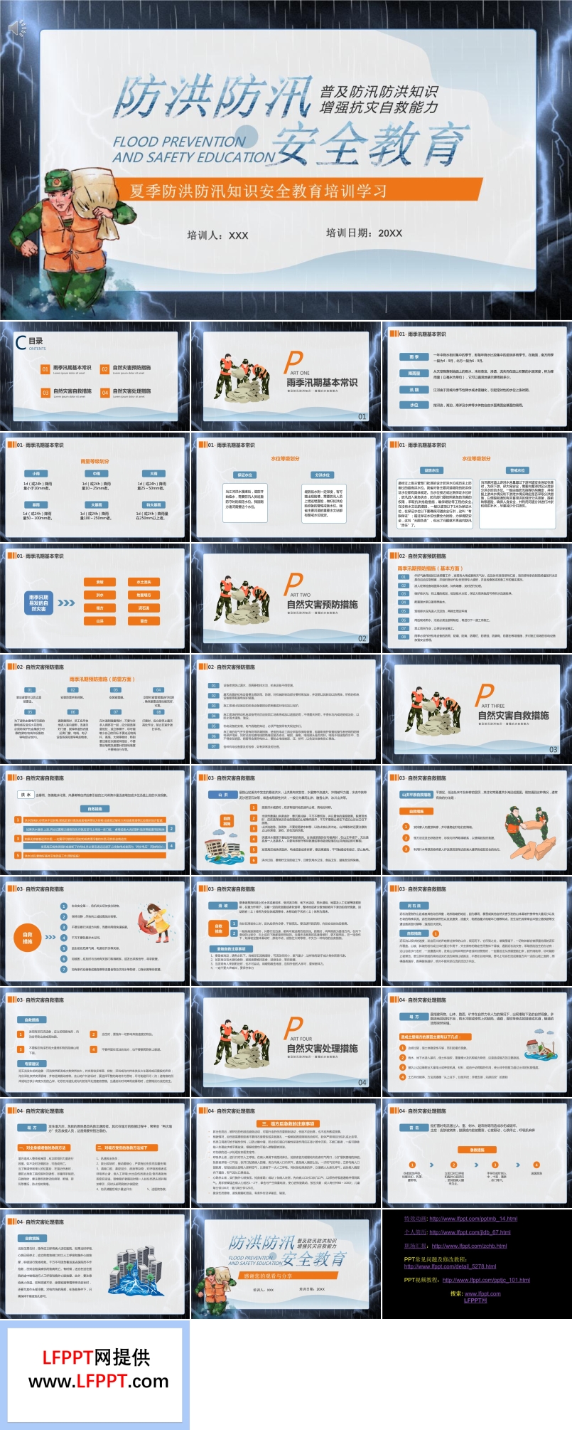 夏季防洪防汛知識安全教育培訓PPT