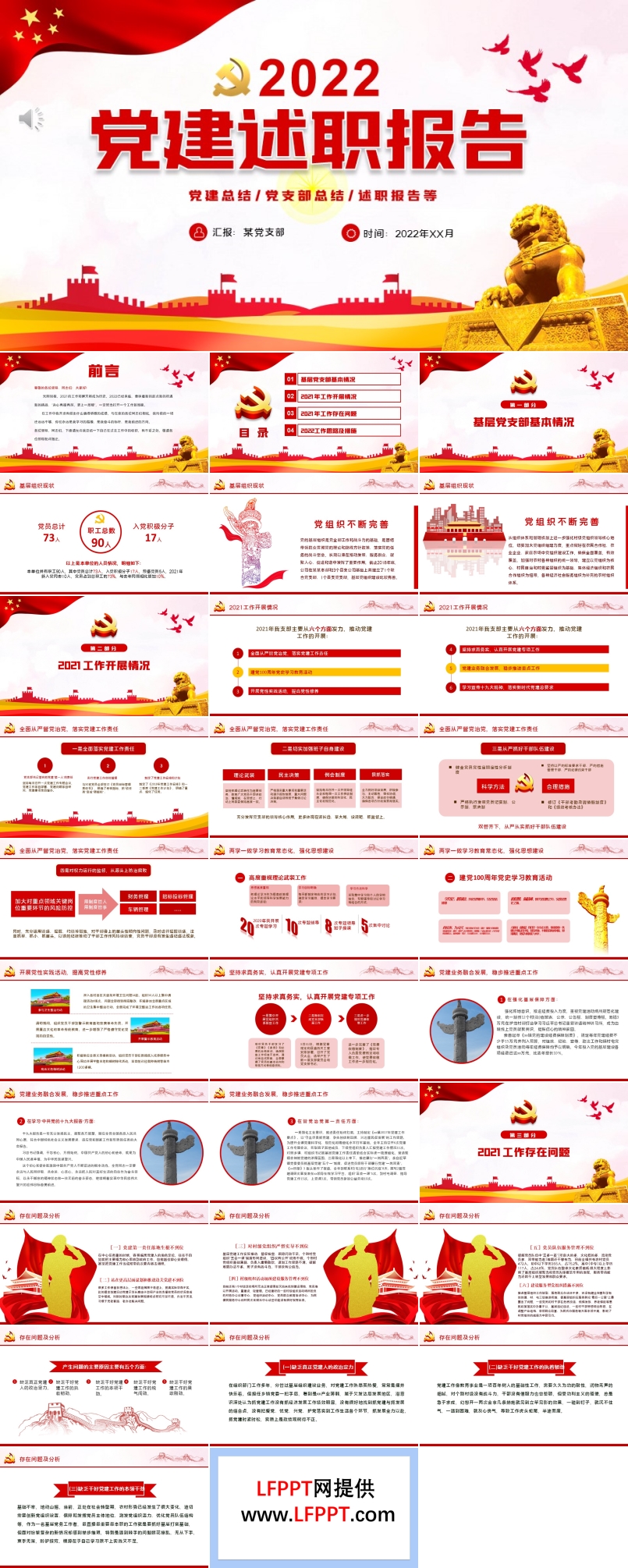 2022黨建述職報(bào)告ppt