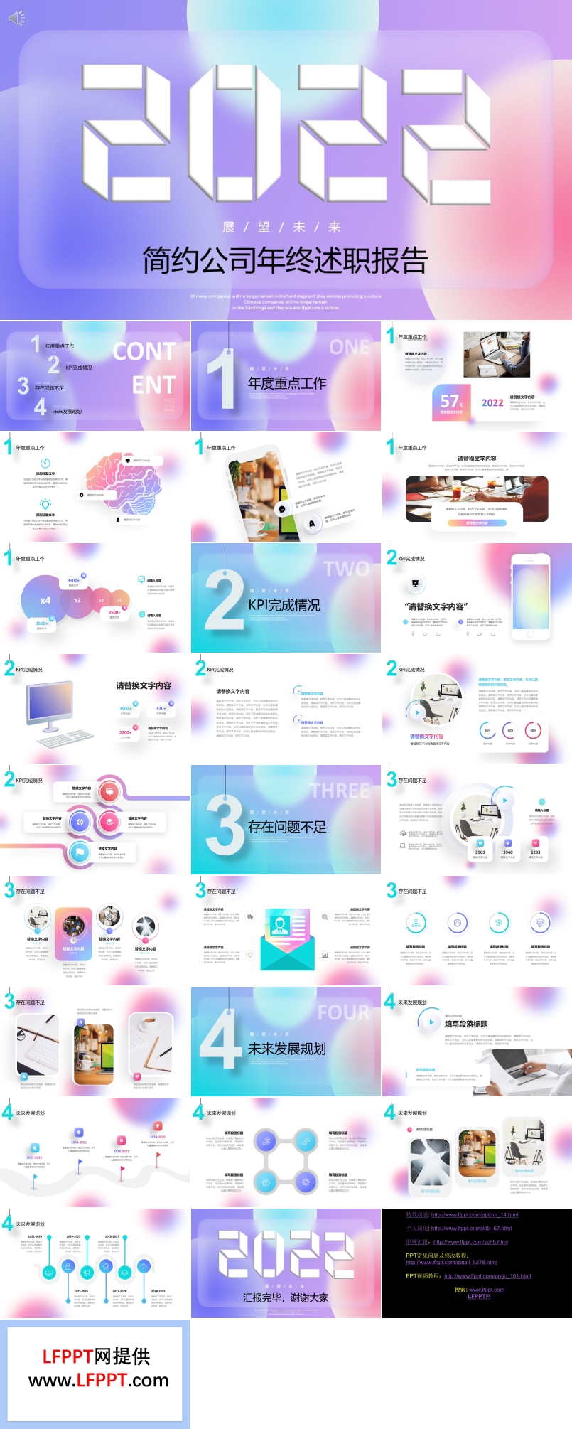 簡(jiǎn)潔年終述職報(bào)告ppt模板范文
