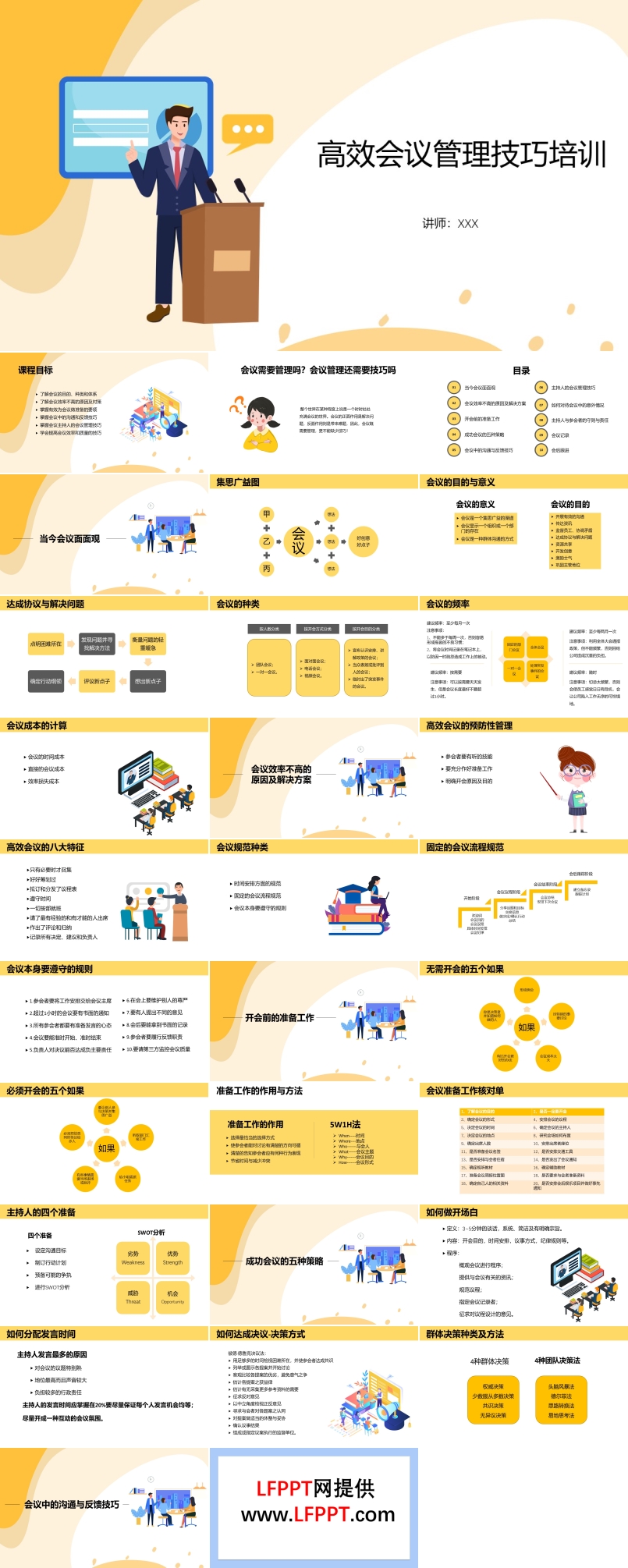 高效會(huì)議管理技巧培訓(xùn)課件PPT