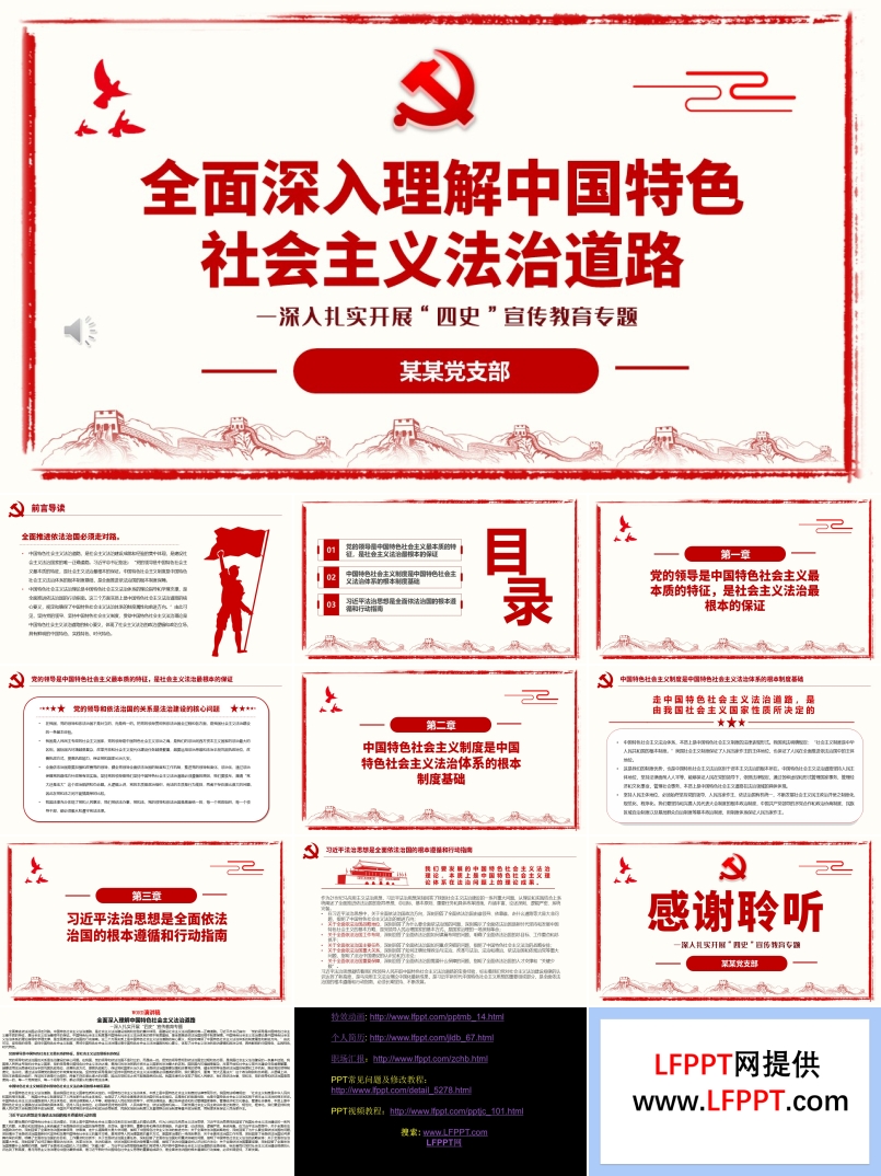 全面深入理解中國特色社會(huì)主義法治道路PPT