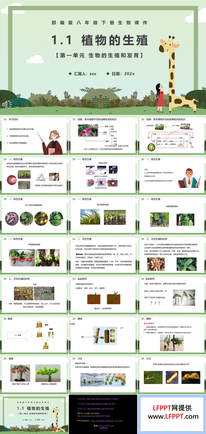 部編版八年級生物下冊植物的生殖課件PPT