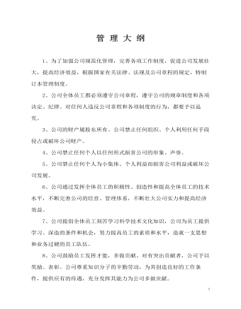 公司管理制度（適用于工程設(shè)計公司）