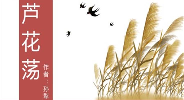 初中語文人教版八年級(jí)《蘆花蕩》教育教學(xué)課件PPT模板